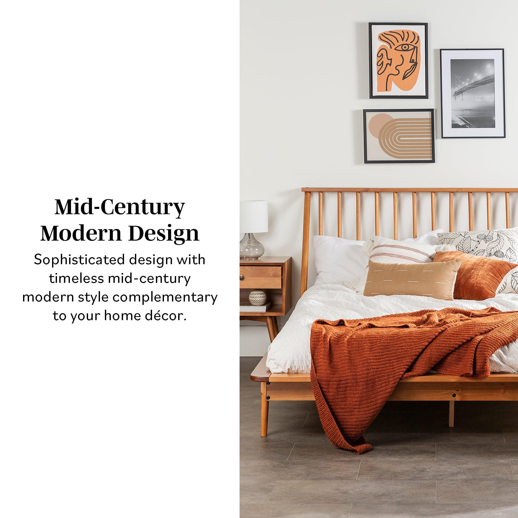 Walker Edison Spindle™ Wood Beds
