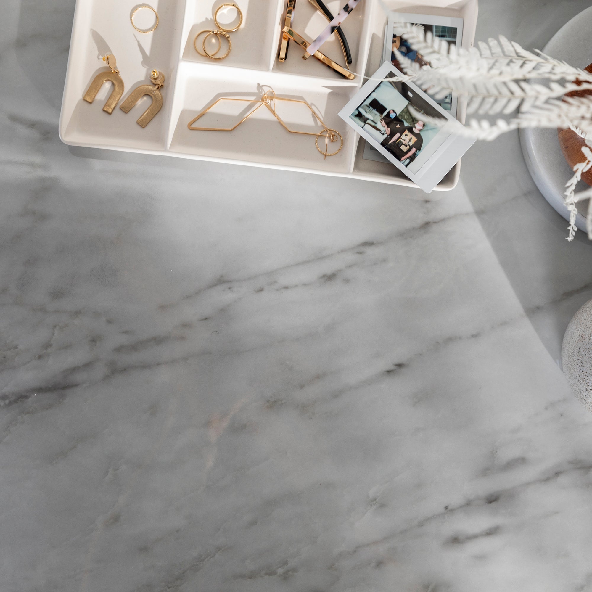 Faux Marble Console Table & Desk 42"