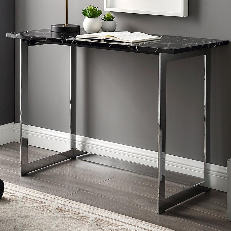 Faux Marble Console Table & Desk 42"