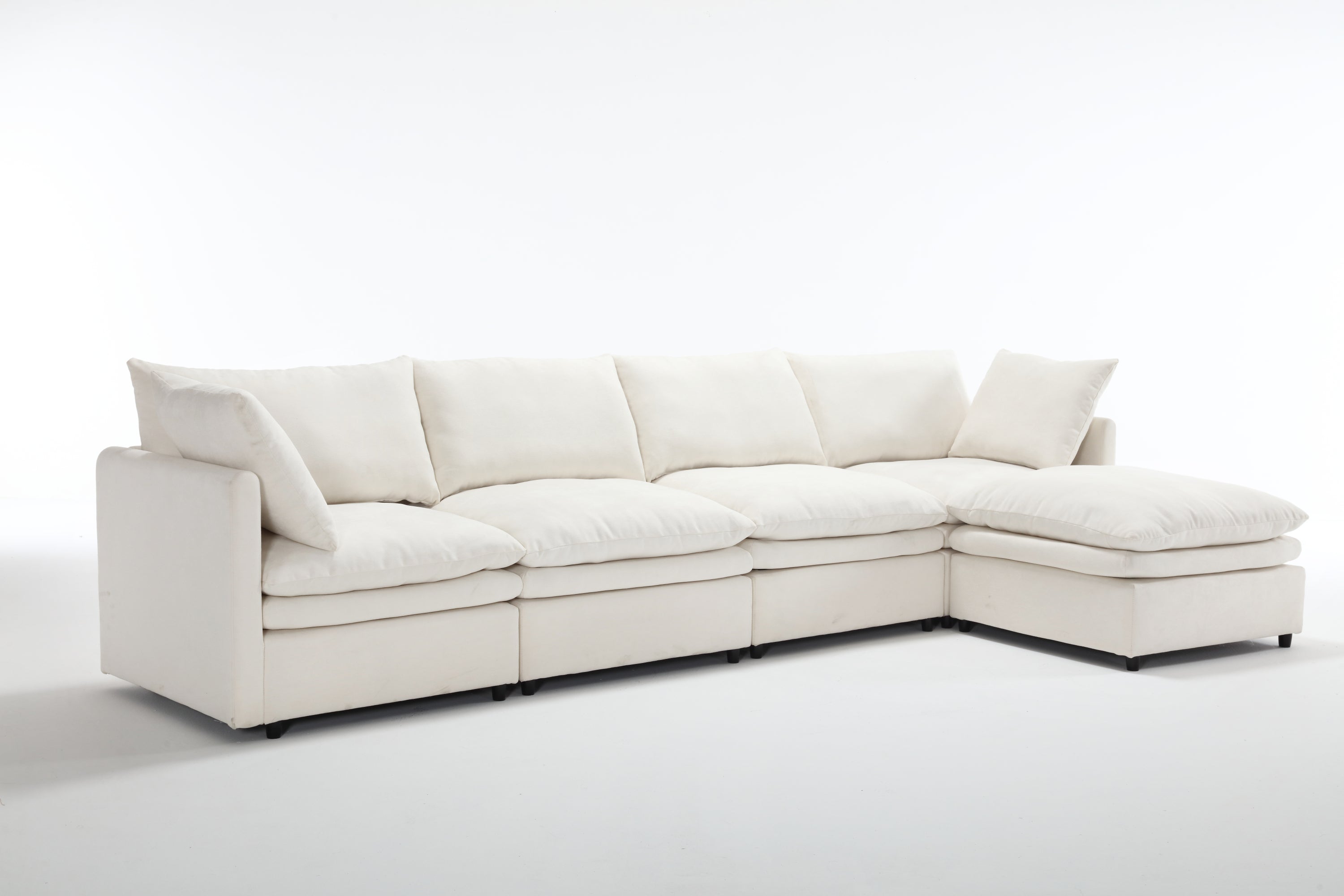 Walker Edison | Modern Cloud U-shaped Sectional Sofa