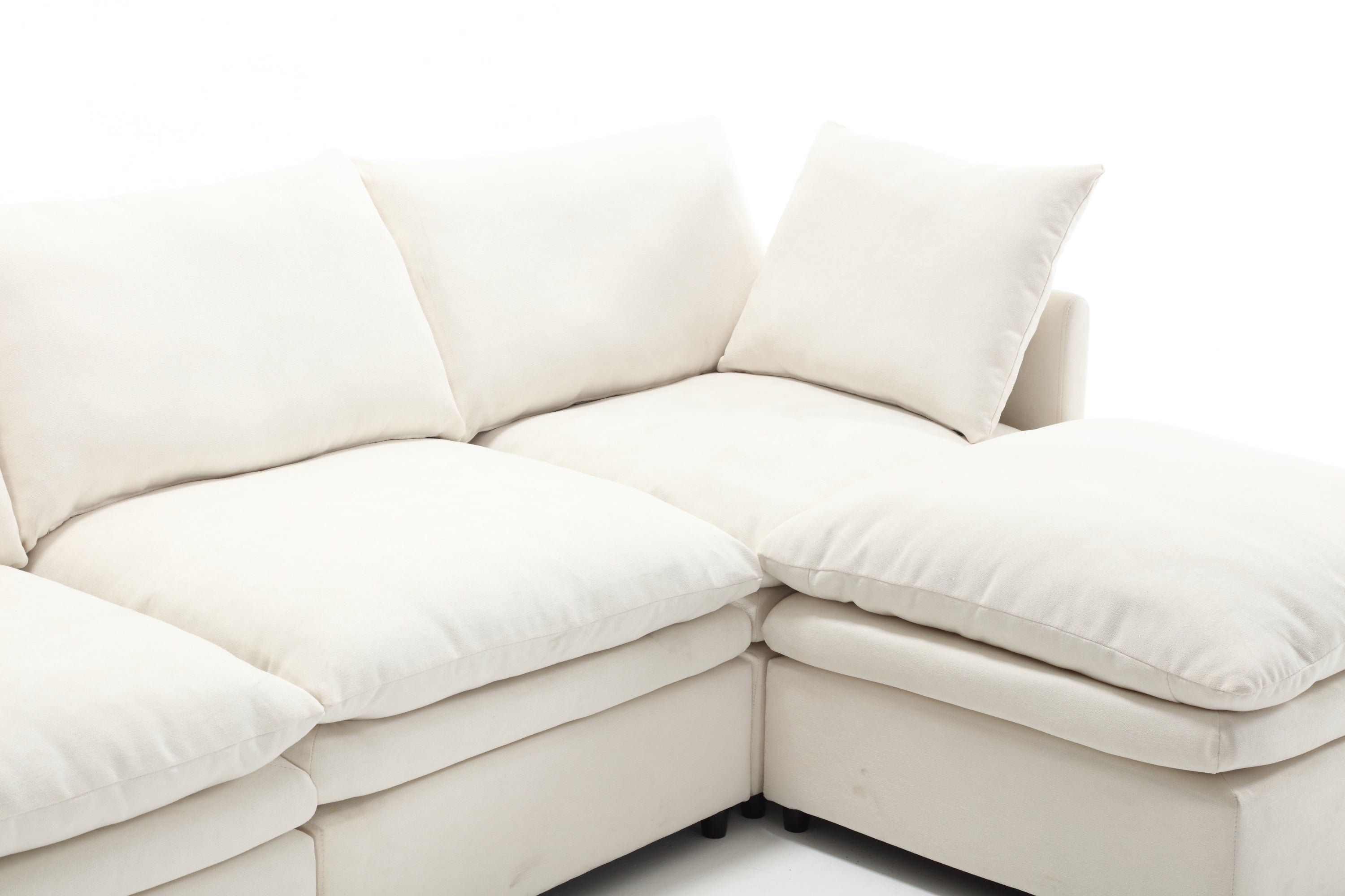 Walker Edison | Modern Cloud U-shaped Sectional Sofa