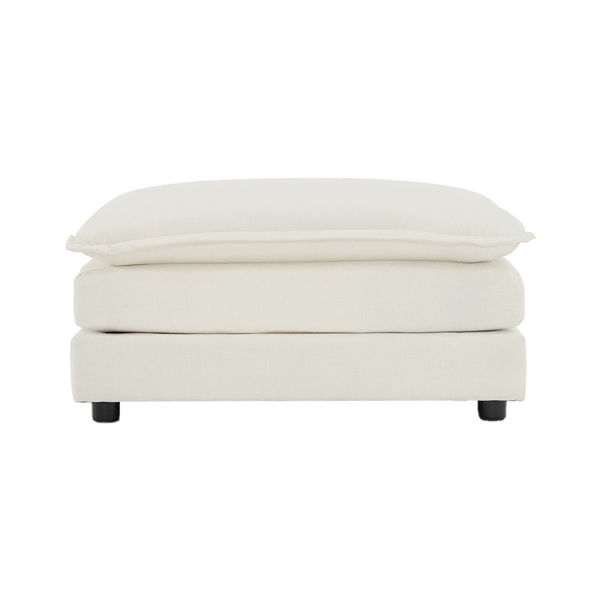 Walker Edison | Comfy Cloud Modular Sectional Sofa with Ottoman