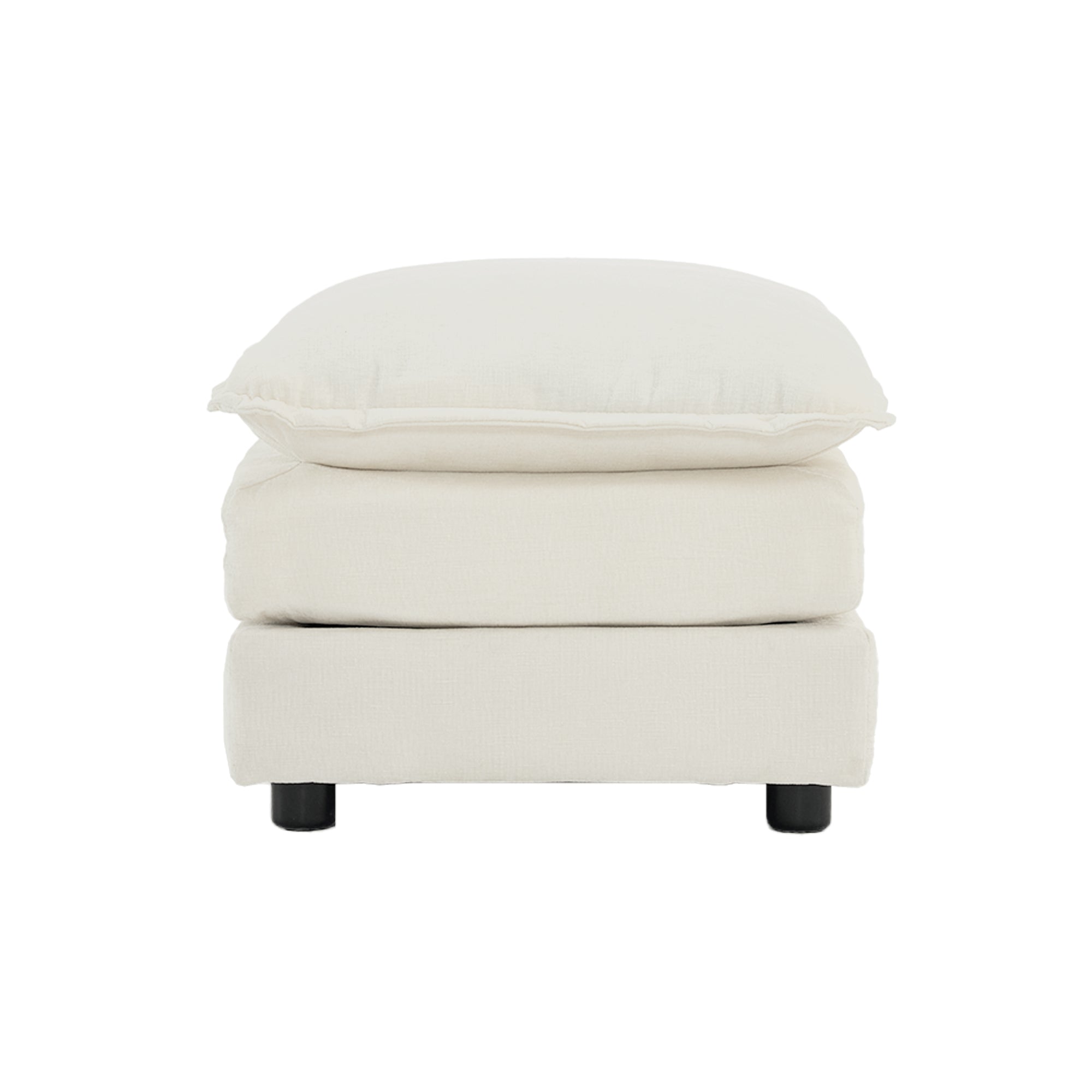 Walker Edison | Comfy Cloud Modular Sectional Sofa with Ottoman