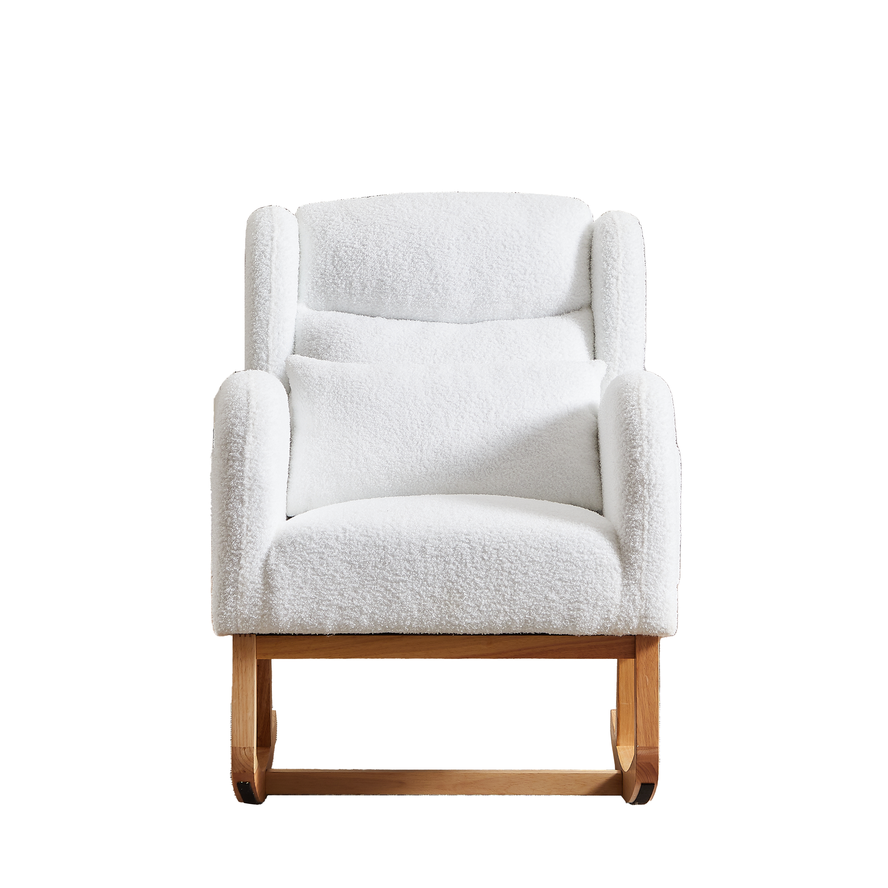 Walker Edison | Modern Boucle Lounge Arm Rocking Chair