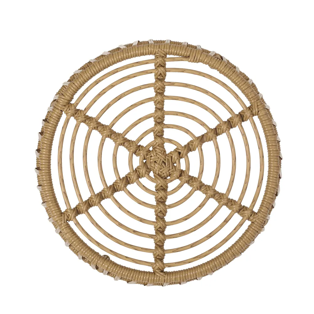 Walker Edison | Retro Wicker Outdoor Chat Set
