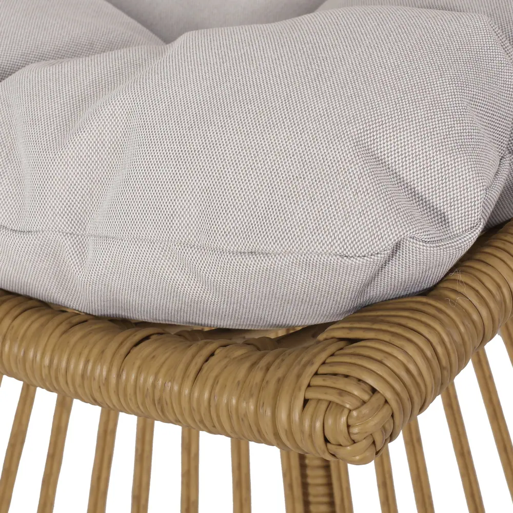 Walker Edison | Retro Wicker Outdoor Chat Set