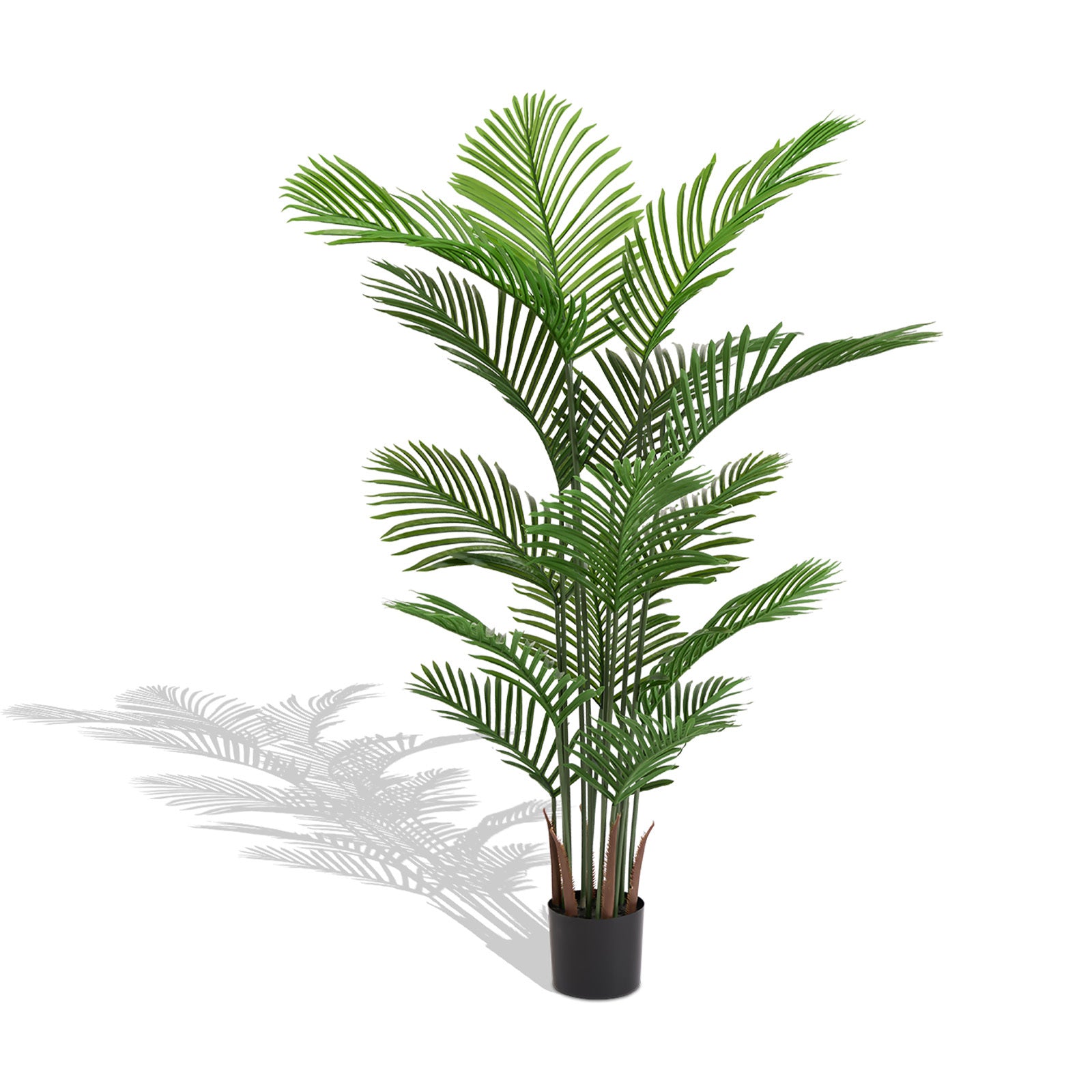 Walker Edison | Simulate Green Plastic 15-Leaf Flower Boxes for Indoor and Outdoor Decor