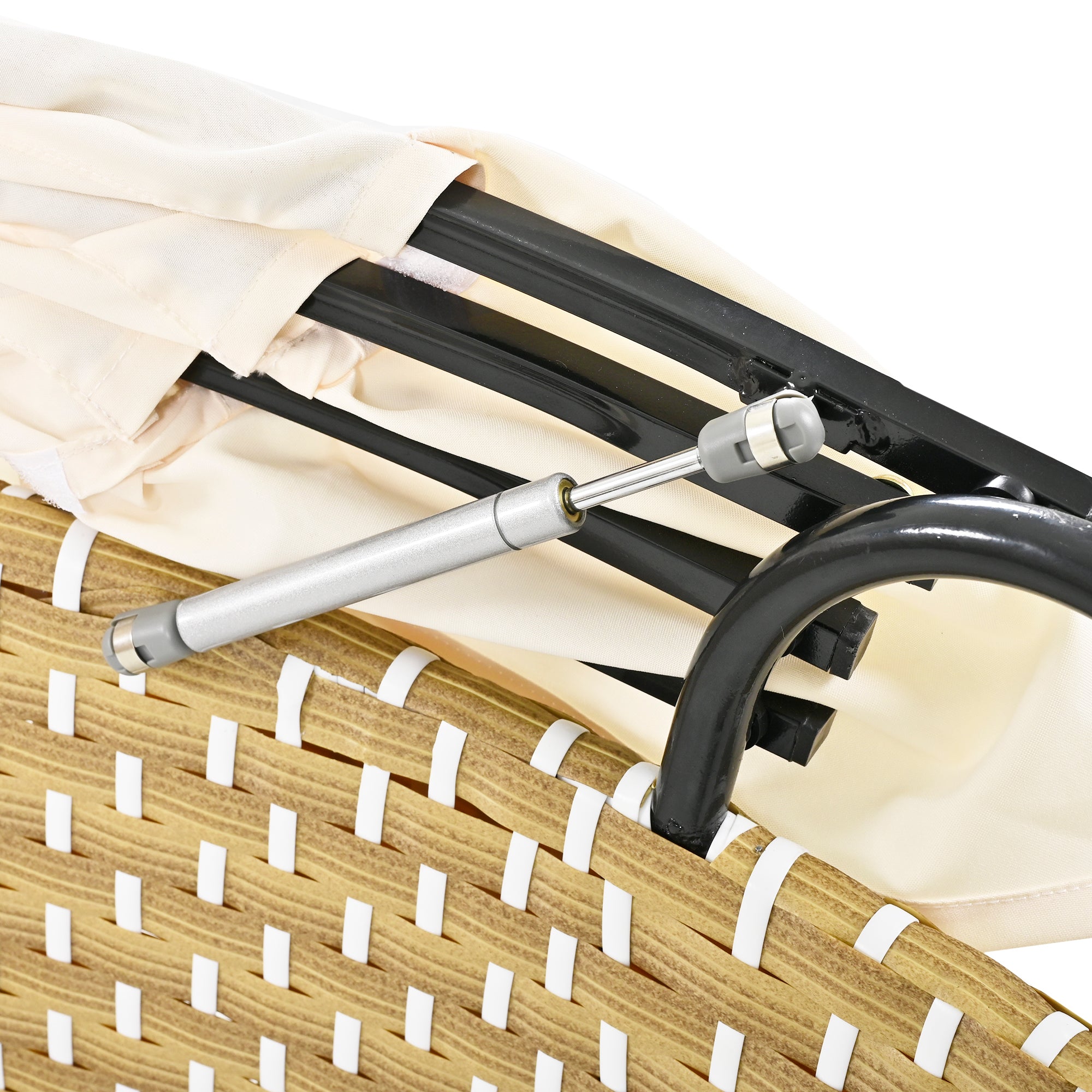 Walker Edison | Outdoor Round Modular Sunbed Sofa Set