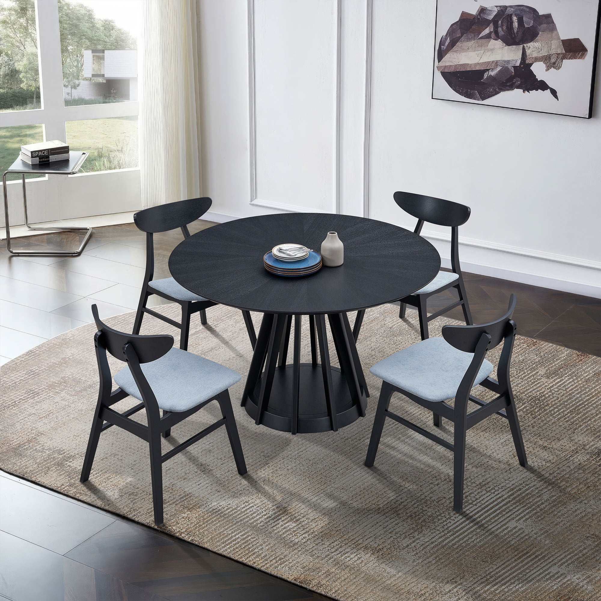 Walker Edison | Modern Dining Table Set of 5
