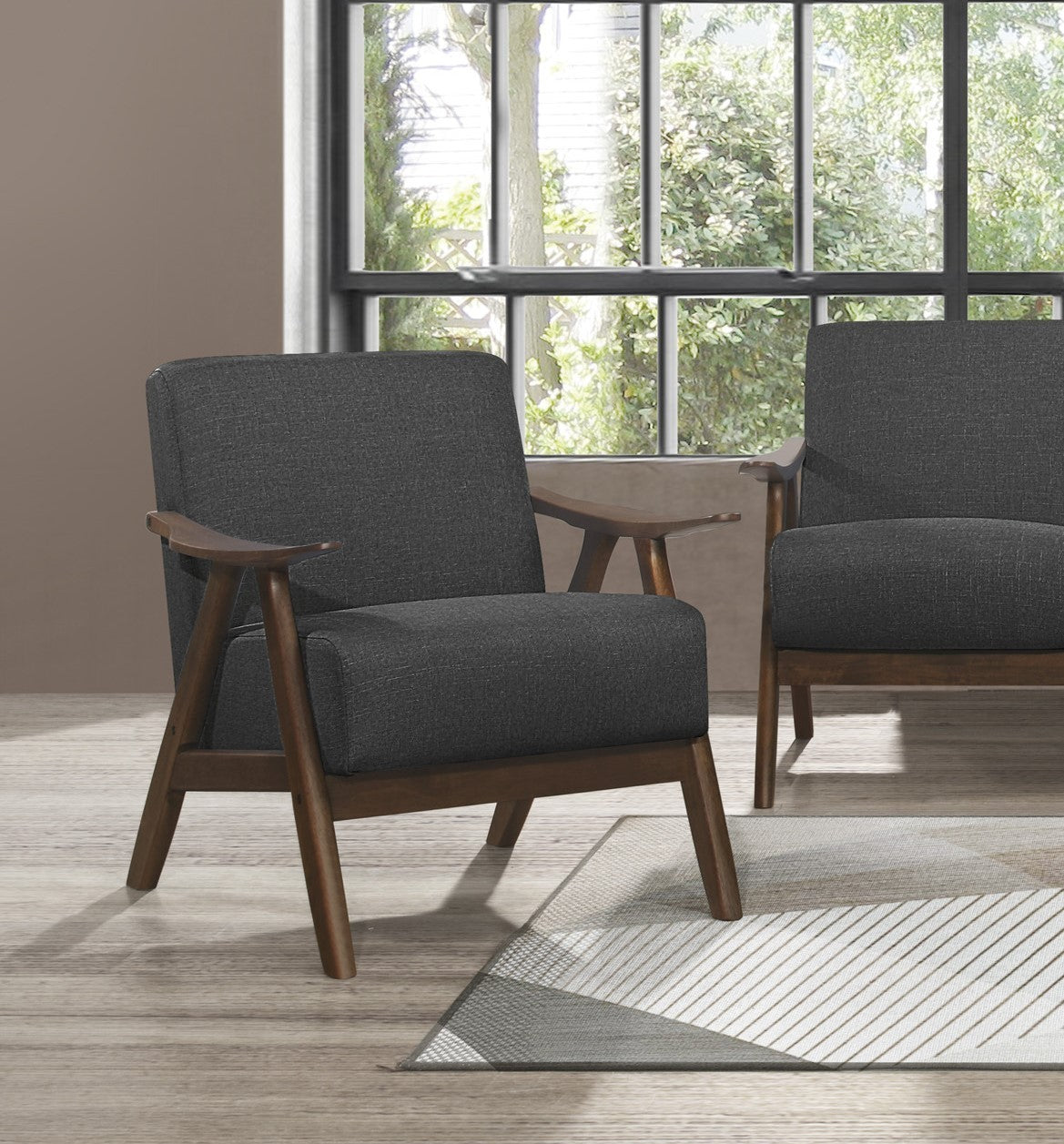 Walker Edison | Elevated Traditional Upholstered Accent Chair