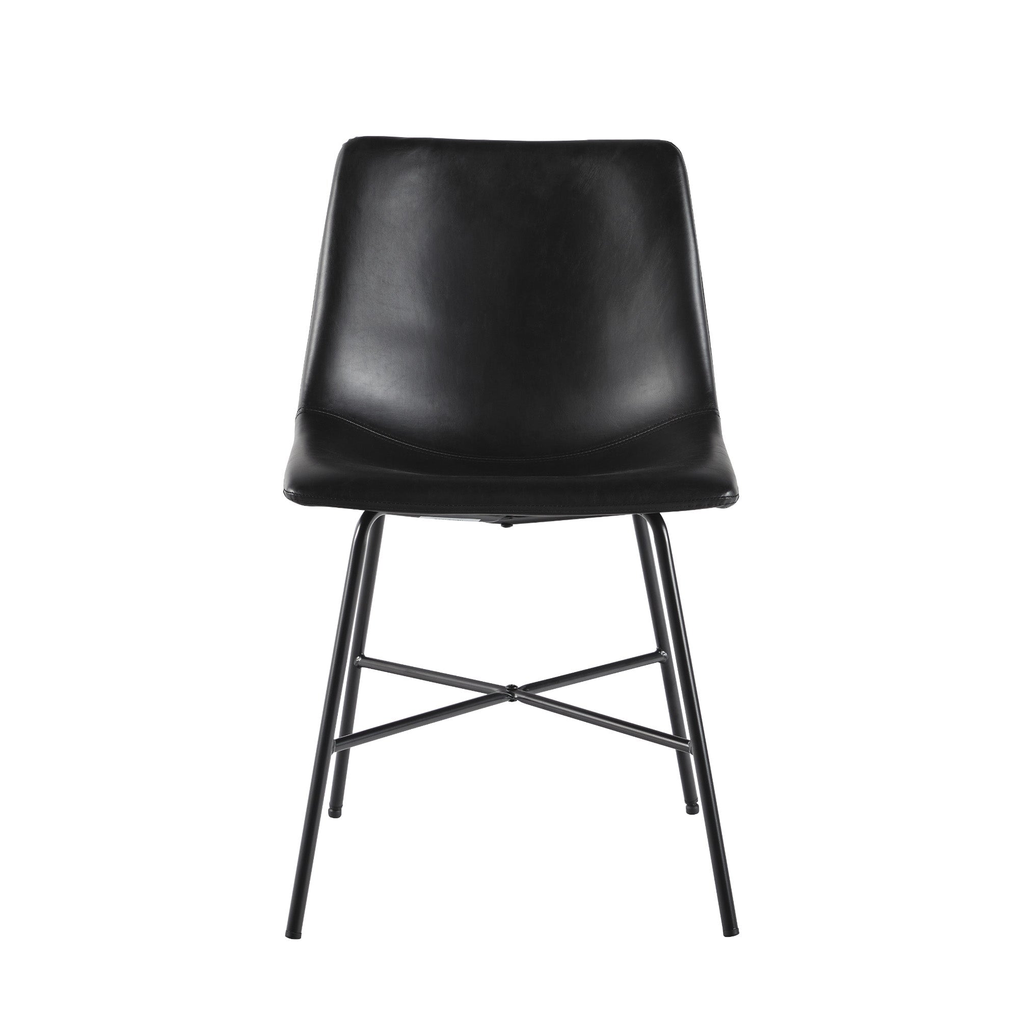 Xuma Urban Industrial Faux Leather Seating Collection (Dining Chair or Counter Stool), Set of 2