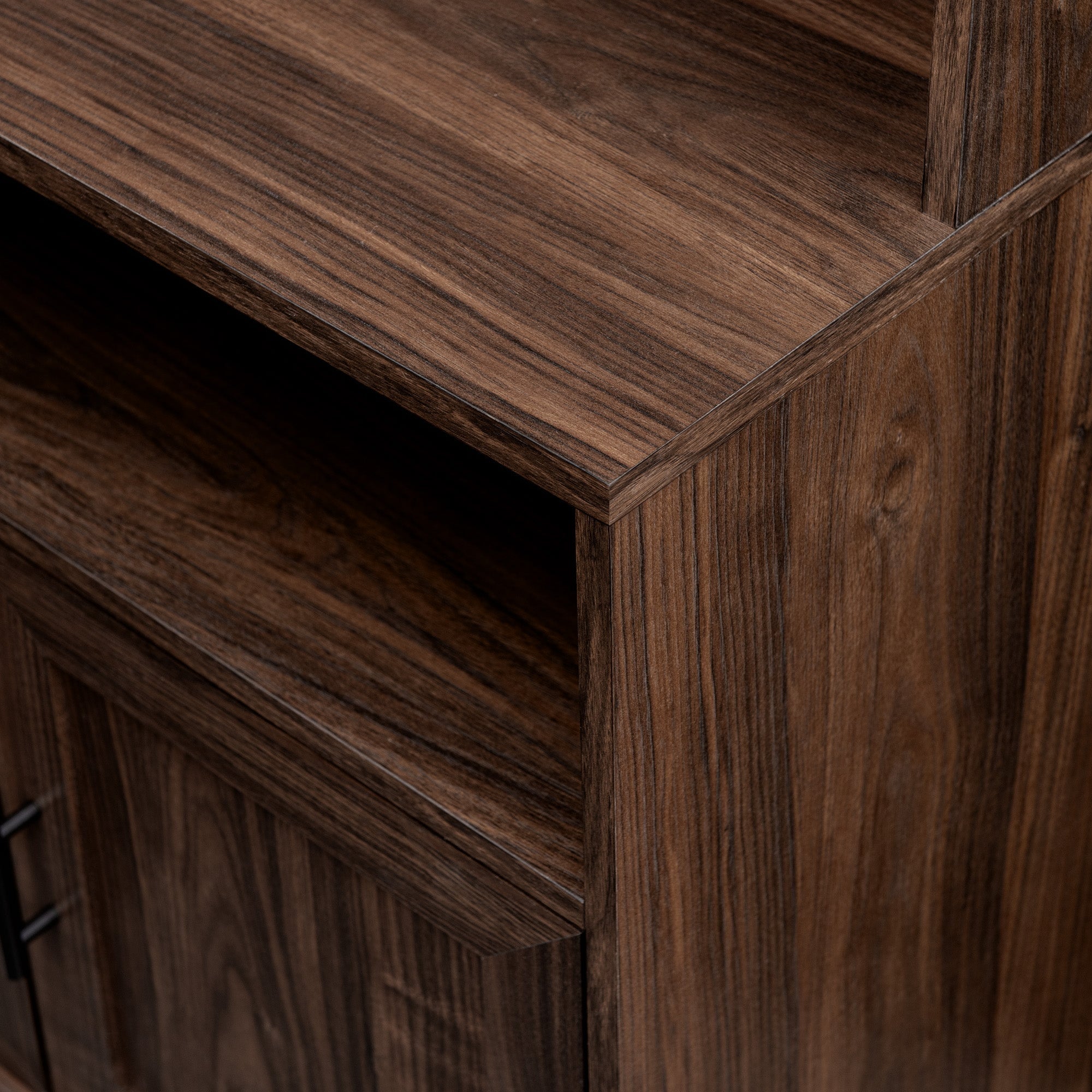 Chevy 64" Contemporary 2-Door Hutch Bookshelf