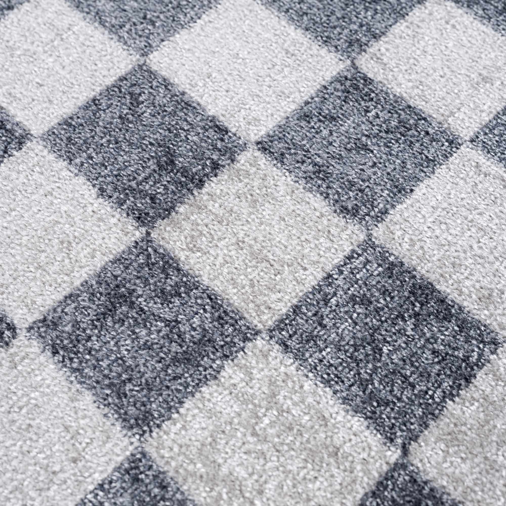Boutique Rugs - Alie Gray Checkered Washable Area Rug