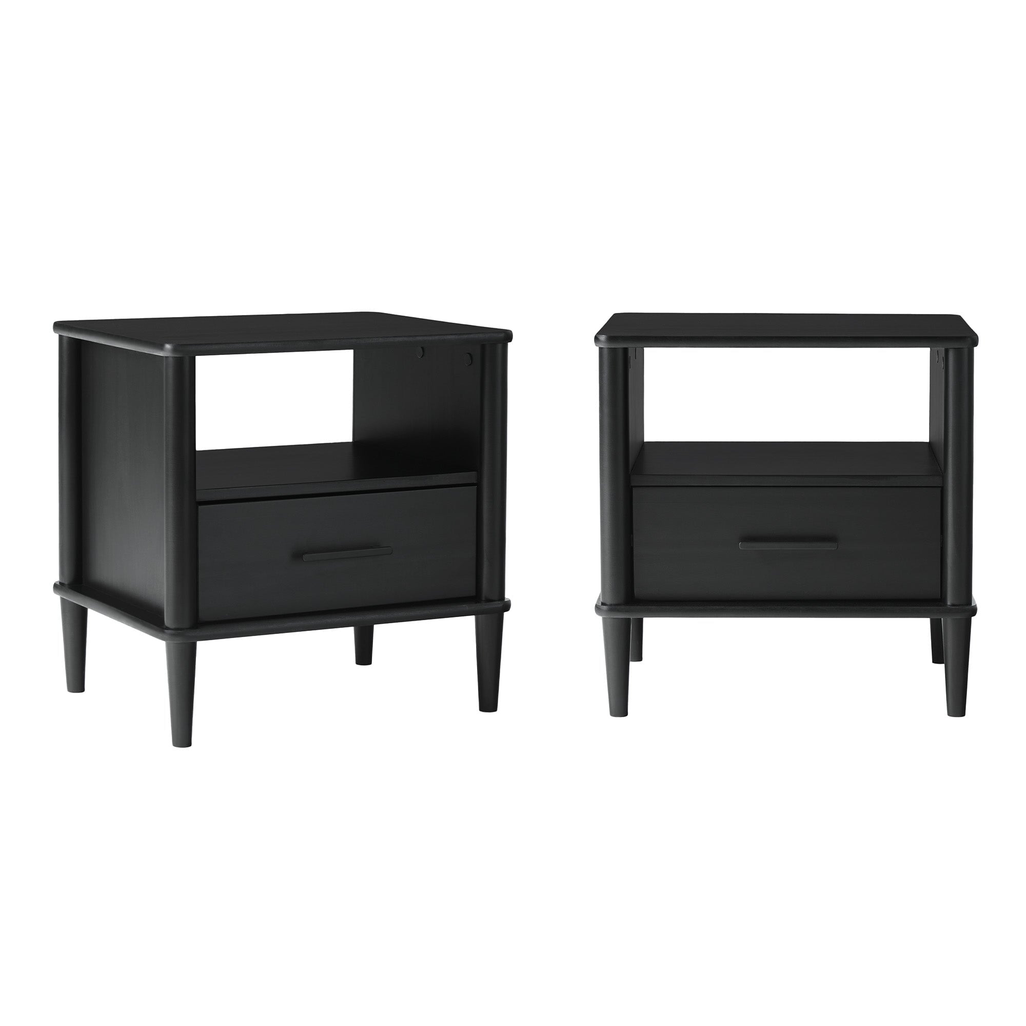 Walker Edison Spindle Transitional 1-Drawer Nightstand