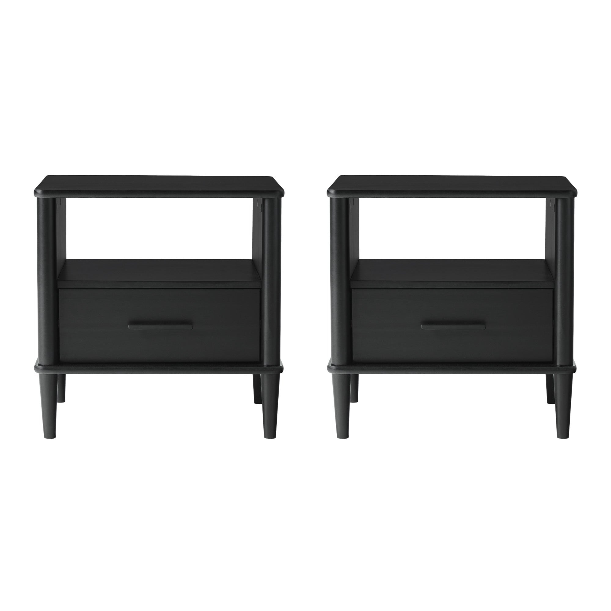 Walker Edison Spindle Transitional 1-Drawer Nightstand