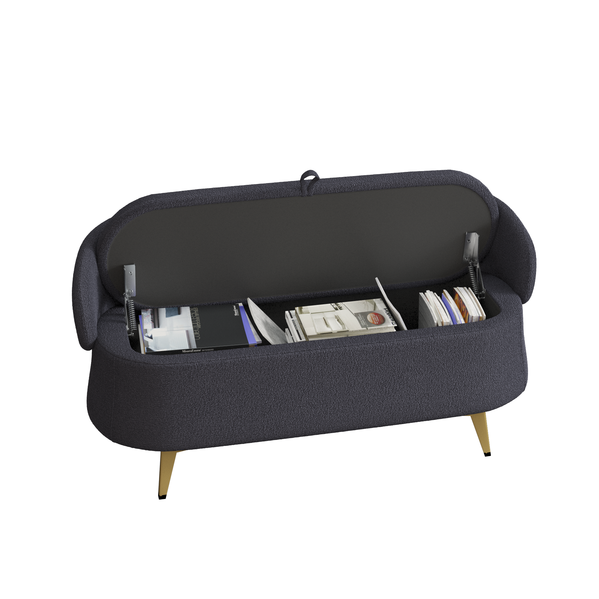 Walker Edison | Teddy Multi-Functional Bench Storage Loveseat