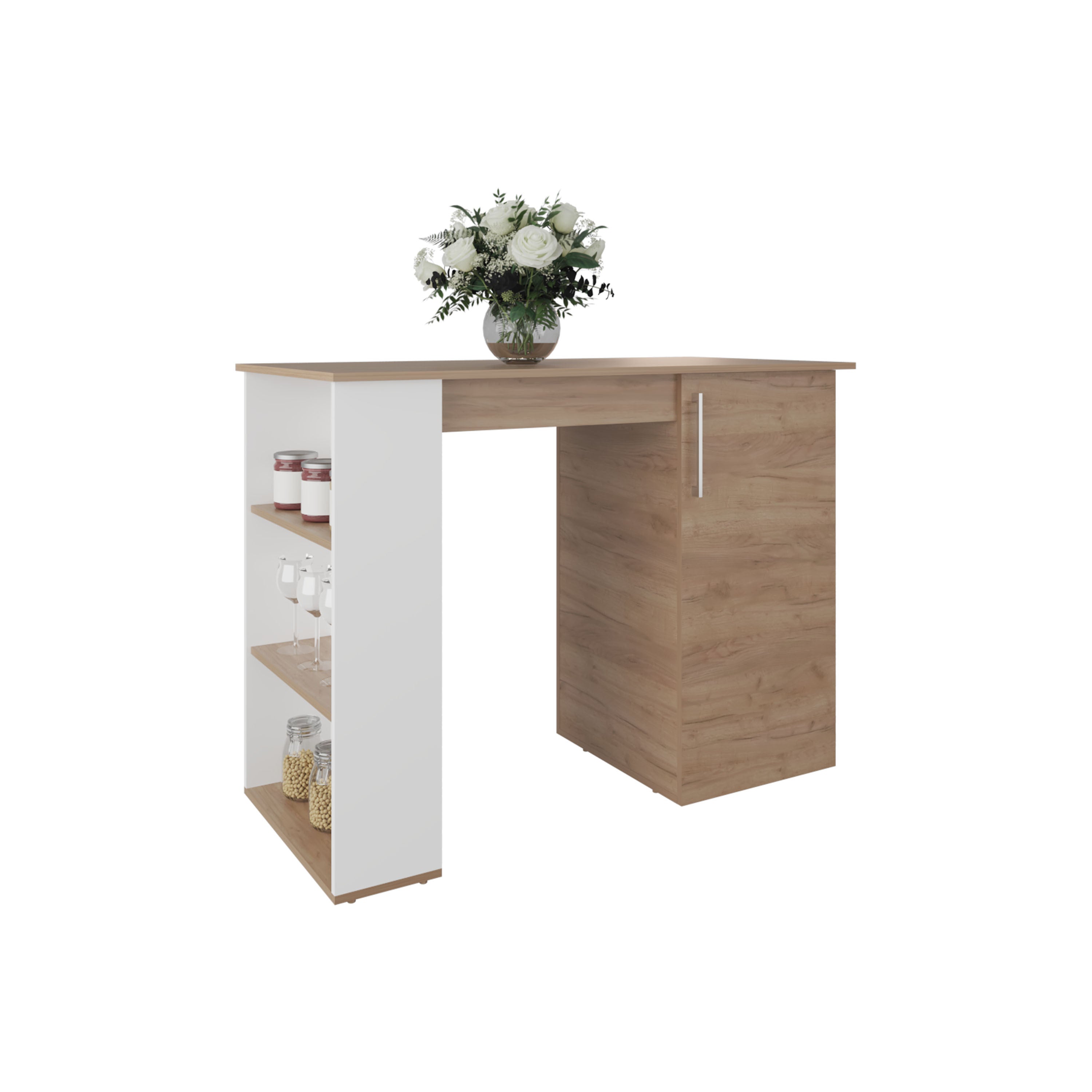 Walker Edison | Kitchen Island Storage Counter