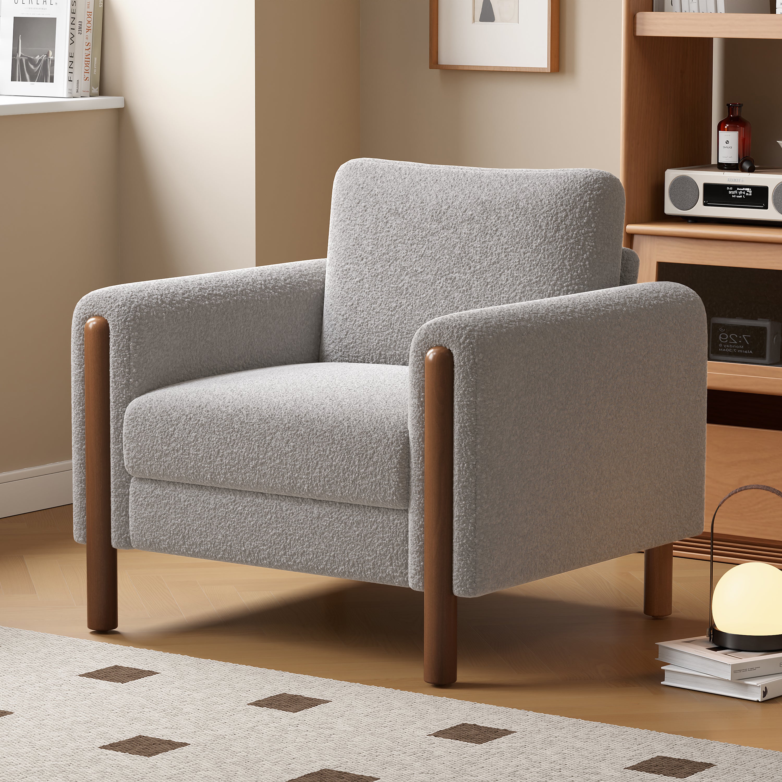 Walker Edison | Boucle Accent Chair