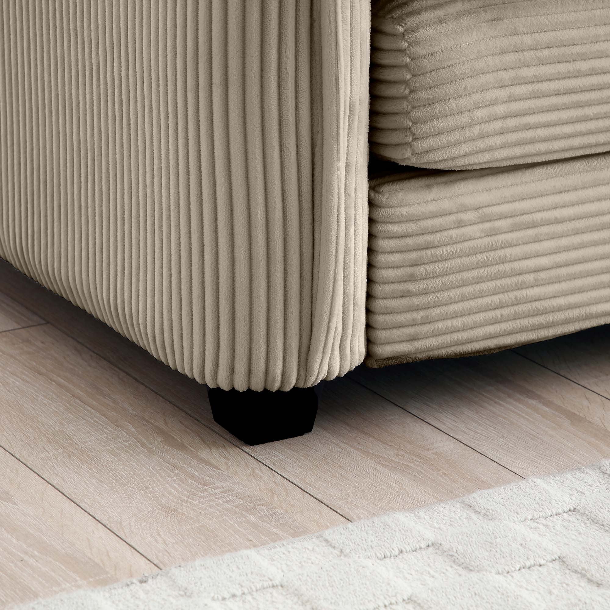 Walker Edison | Corduroy Cloud Deep Seated Accent Sofa Chairs